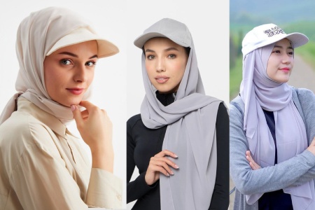 کلاه کپ با حجاب