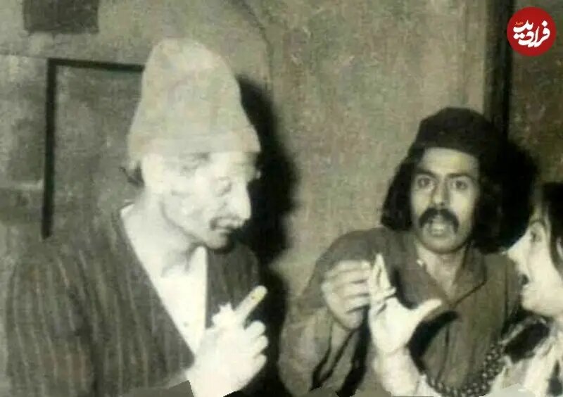 عکس/ خسرو شکیبایی قبل از انقلاب در کنار کیومرث ملک مطیعی در یک نمایش