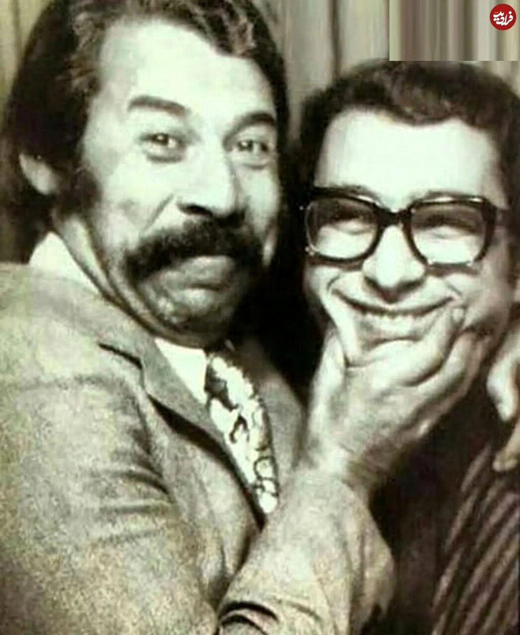 عکس/ داود رشیدی در حال شوخی کردن با مسعود بهنود؛ سال ۵۰ عکس/ داود رشیدی در حال شوخی کردن با مسعود بهنود؛ سال ۵۰