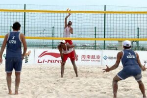 برتری تیم ملی والیبال ساحلی "ب" مقابل ازبکستان