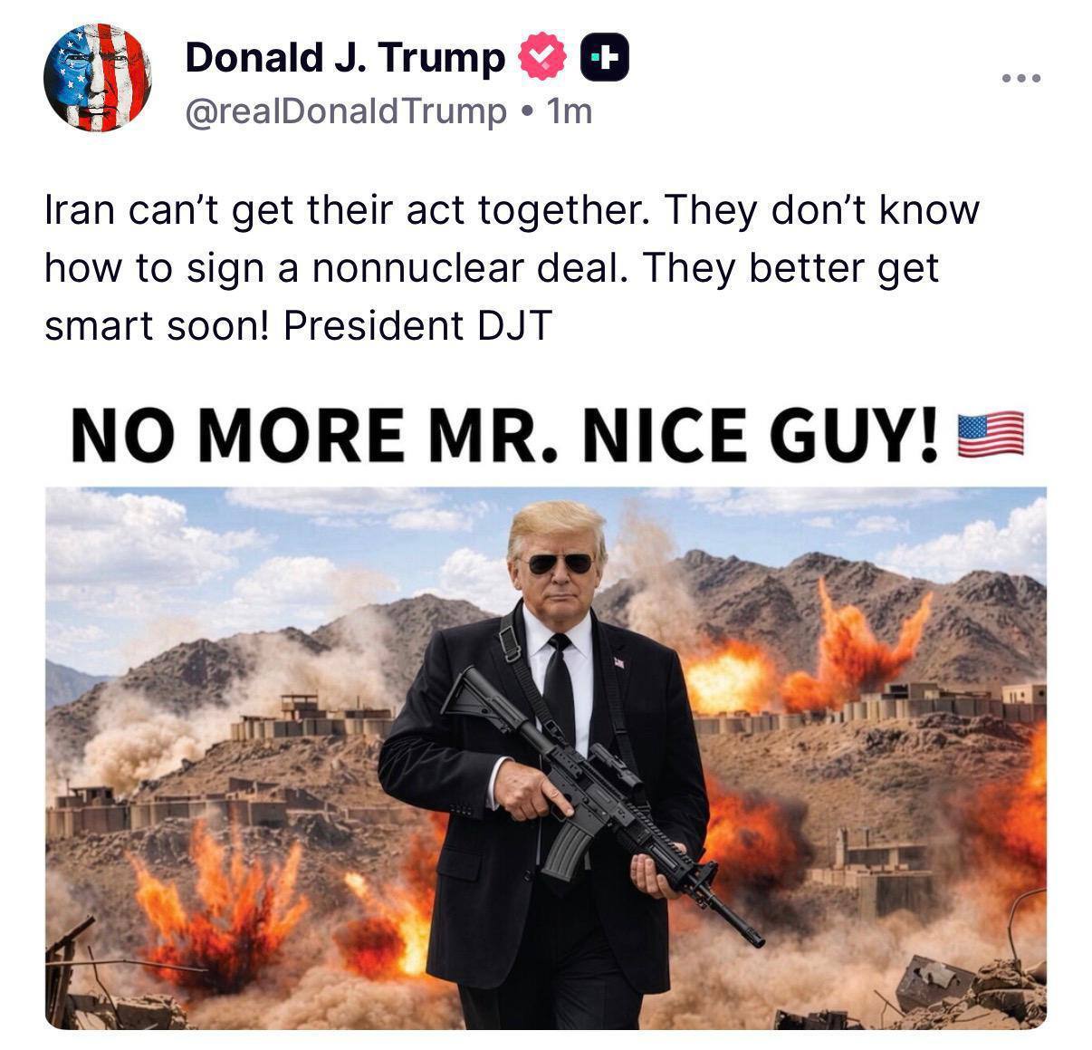 تهدید جدید ترامپ علیه ایران / دیگر خبری از آقای خوب نیست!