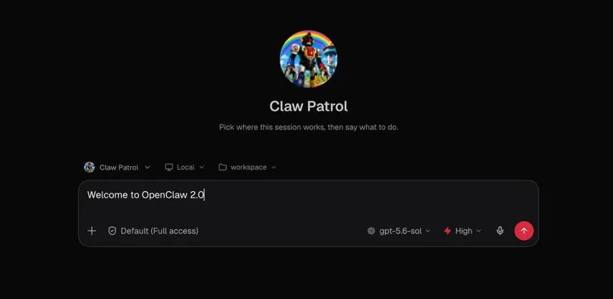 نسخه وب OpenClaw